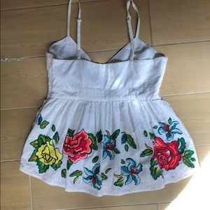 Anthropologie Maeve embroidered tank